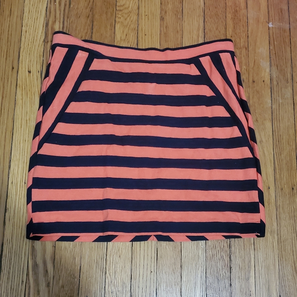 Gap striped knit mini skirt, Medium
